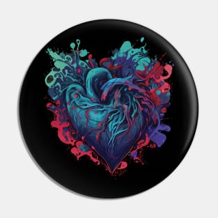 Excited heart Pin