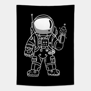 Astronaut  ice cream Tapestry