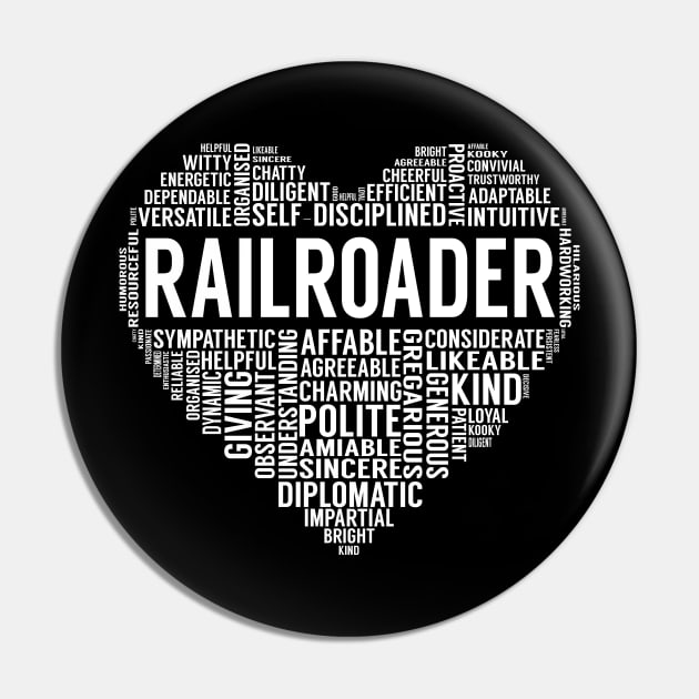 Railroader Heart Pin by LotusTee