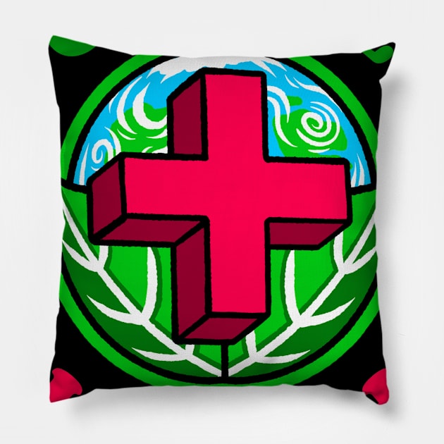 Global health Pillow by YYMMDD-STORE