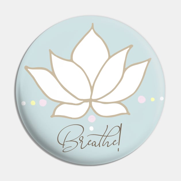 Yoga breathe Pin by Anines Atelier
