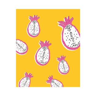 Simple Fruit fruity Dragon Fruit Summer Pattern T-Shirt