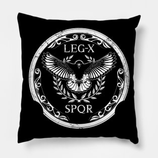 Legio X Equestris Roman Legionary Emblem Pillow