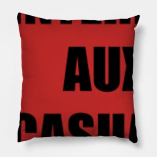 Interdit aux Casuals Pillow