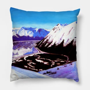 Alyeska Blue Bird Day Pillow