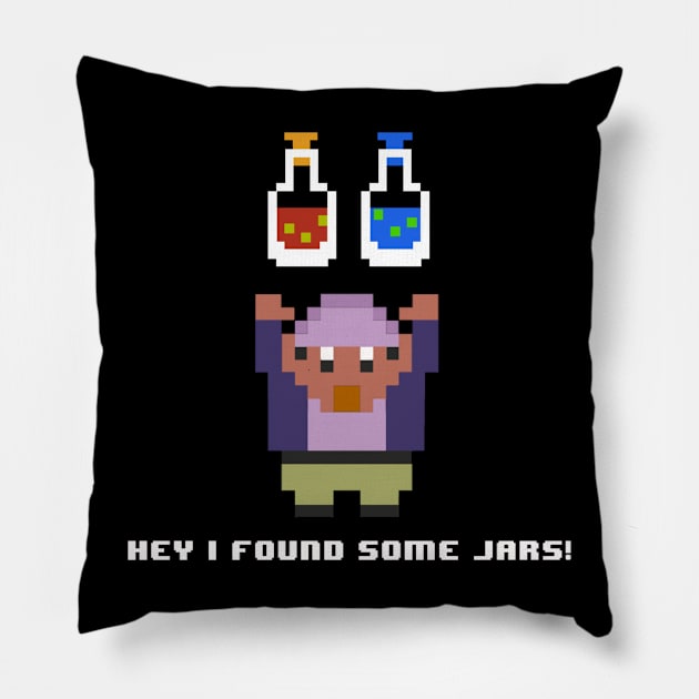 Hey I Found Some Jars! Pillow by toydejour