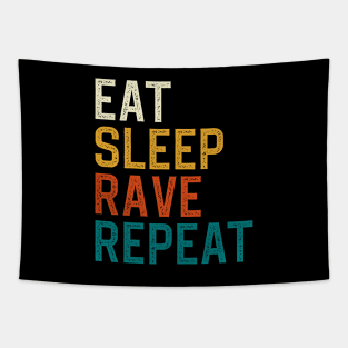 Eat Sleep Rave Repeat Tapestry