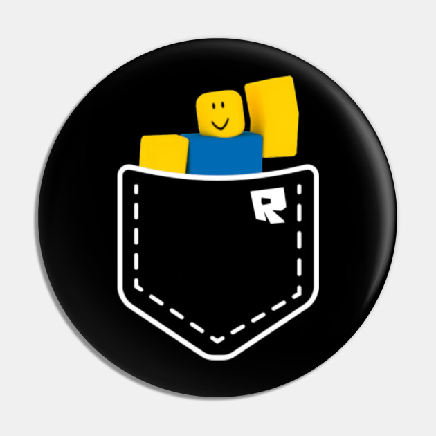 Roblox Pocked Noob Oof Gift For Kids Roblox Pin Teepublic Au - roblox noob pins and buttons teepublic au