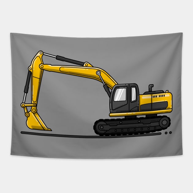 excavator Tapestry by garistipis