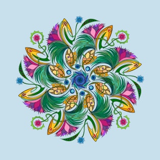 Twisting Garden Mandala T-Shirt