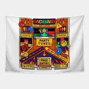 Backyard Party Tunes Tapestry