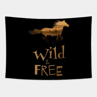 WILD AND FREE Tapestry