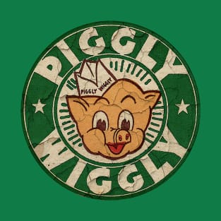 STONE TEXTURE - PIGGLY WIGGLY PIG T-Shirt