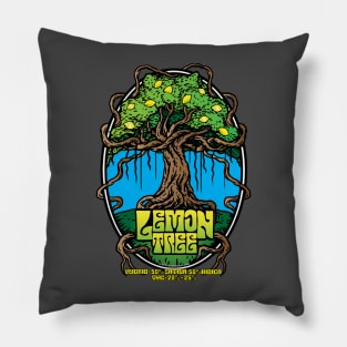 Lemon Tree Cannabis Strain Art Pillow