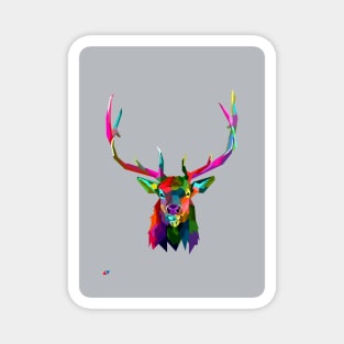 Elk Pop Art Wpap Magnet