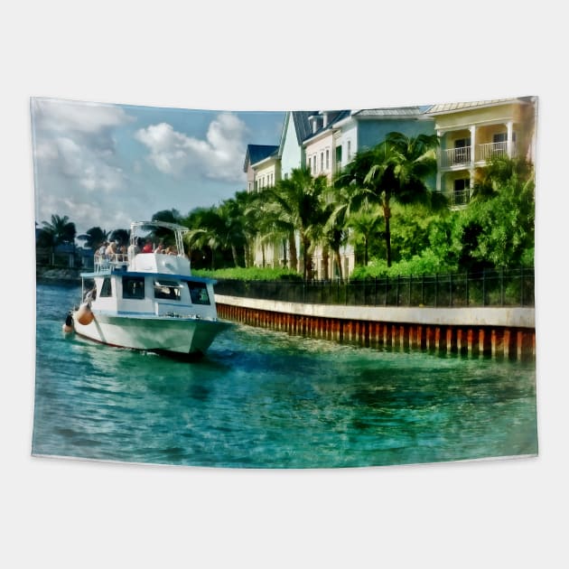 Nassau, Bahamas - Ferry to Paradise Island Tapestry by SusanSavad