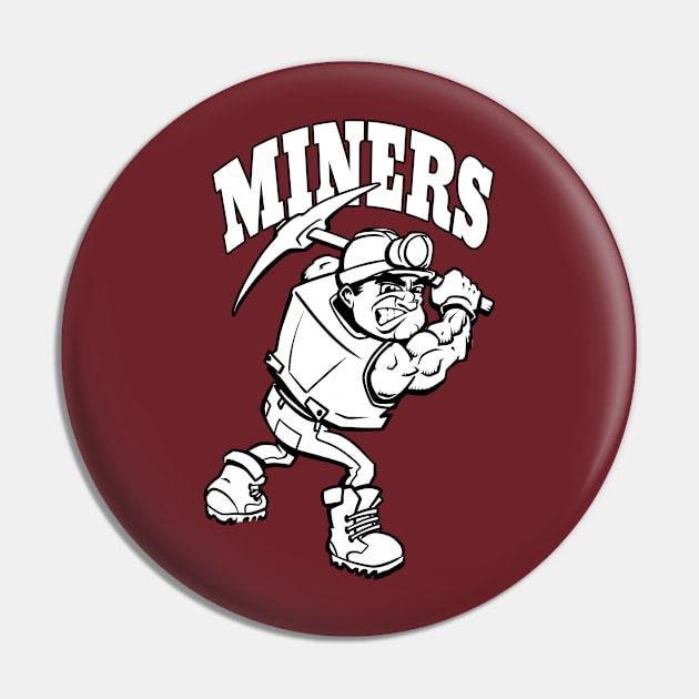 Miner Mascot Pin by Generic Mascots