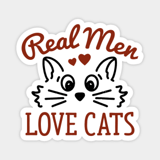 Real Men Love Cats Magnet