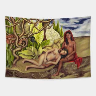 Two Nudes in a Forest by Frida Kahlo Tapestry