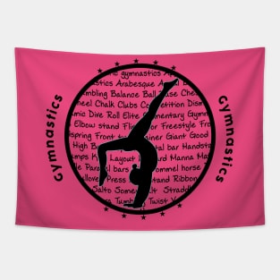 Gymnastics Circle Symbol Tapestry