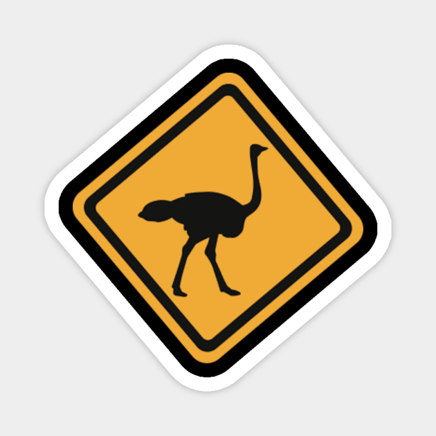 Ostrich Magnet by Designzz