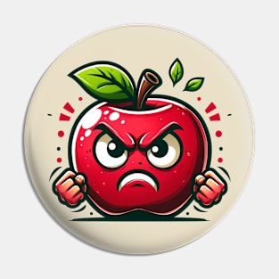 angry apple Pin