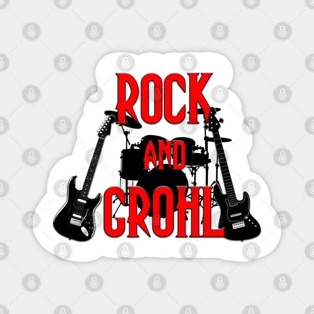 Rock and Grohl Magnet by SOwenDesign