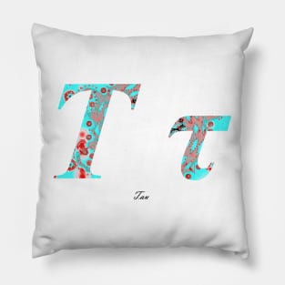 Tau Greek Alphabet Pillow