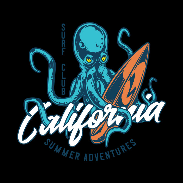 Octopus Surf Club California by BrillianD