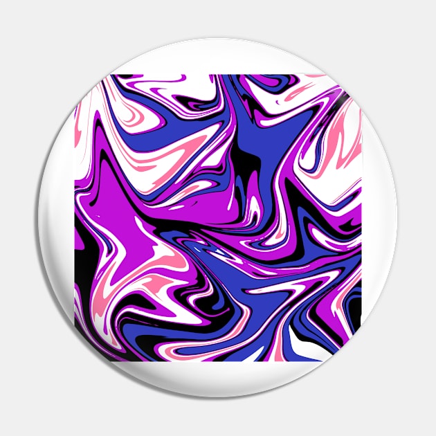 Gender Fluid Pride (marble edition) Pin by ThePureAudacity