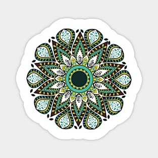 Mandala green Magnet