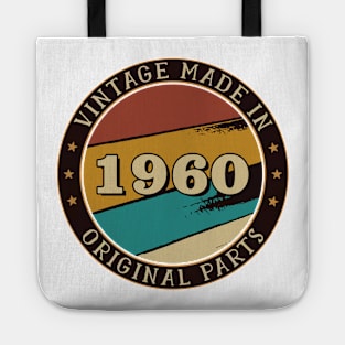 Vintage Made In 1960 Original Parts Tote