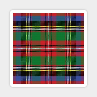 Scottish tartan, red and green, blue and yellow Magnet