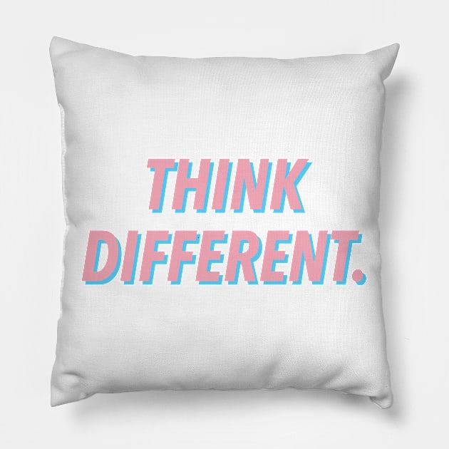 THINK DIFFERENT. 👊🏾 Pillow by JustSomeThings