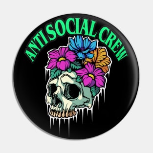 Anti Social Crew Pin