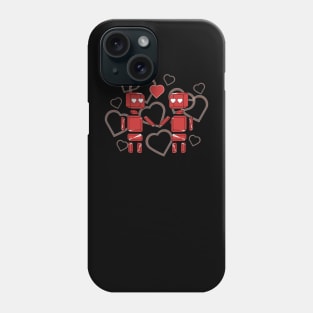 Geometric Buddy Valentine design Phone Case