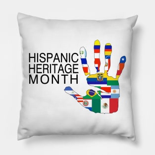 Proud Latina For Women Funny Hispanic Heritage Month Flag Pillow