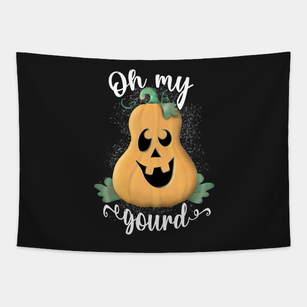Oh my gourd Tapestry by Manxcraft