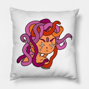 Lesbian Pride Medusa Pillow