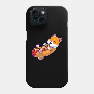 Cute Shiba Inu Hotdog Cartoon Phone Case