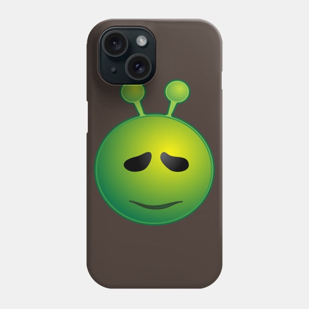 Funny Alien Monster ET Extraterrestrial Martian Green Man Emoji for Women, Men and Kids 16 Phone Case by PatrioTEEism
