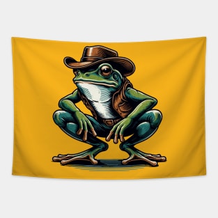 Cowboy frog Tapestry