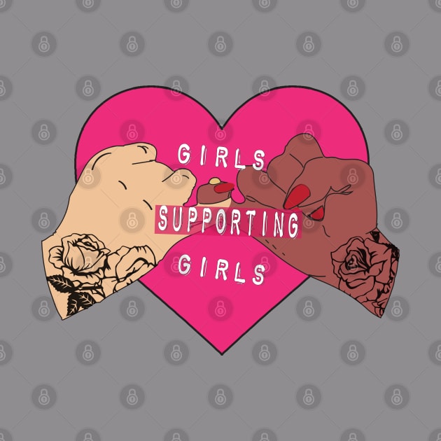 girls supporting girls by bratshirt