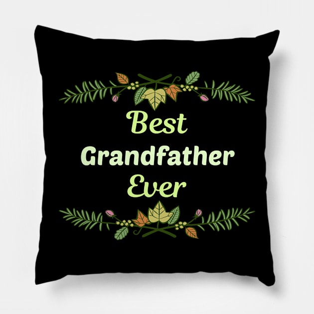 Family Leaf Grandfather Pillow by Happy Life