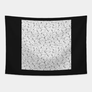 Butterflies Black on White Tapestry