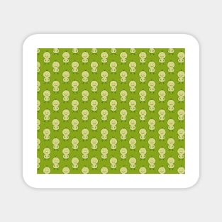 Cute Chick Green Pattern Magnet