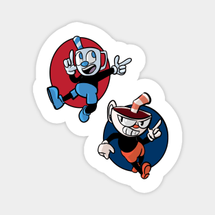 cuphead and mugman Magnet