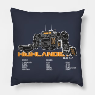 Mechwarrior Highlander HGN-732 Pillow