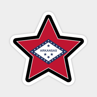 Arkansas State Flag Star Magnet