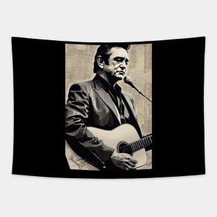 Johnny Cash Musical Milestones Tapestry